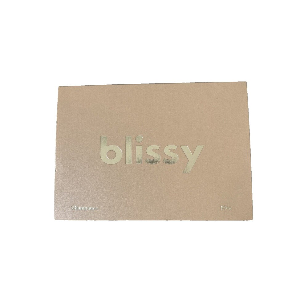 Blissy King 22 Momme 100% Mulberry Silk Pillowcase 22 Momme Champagne Color NEW
